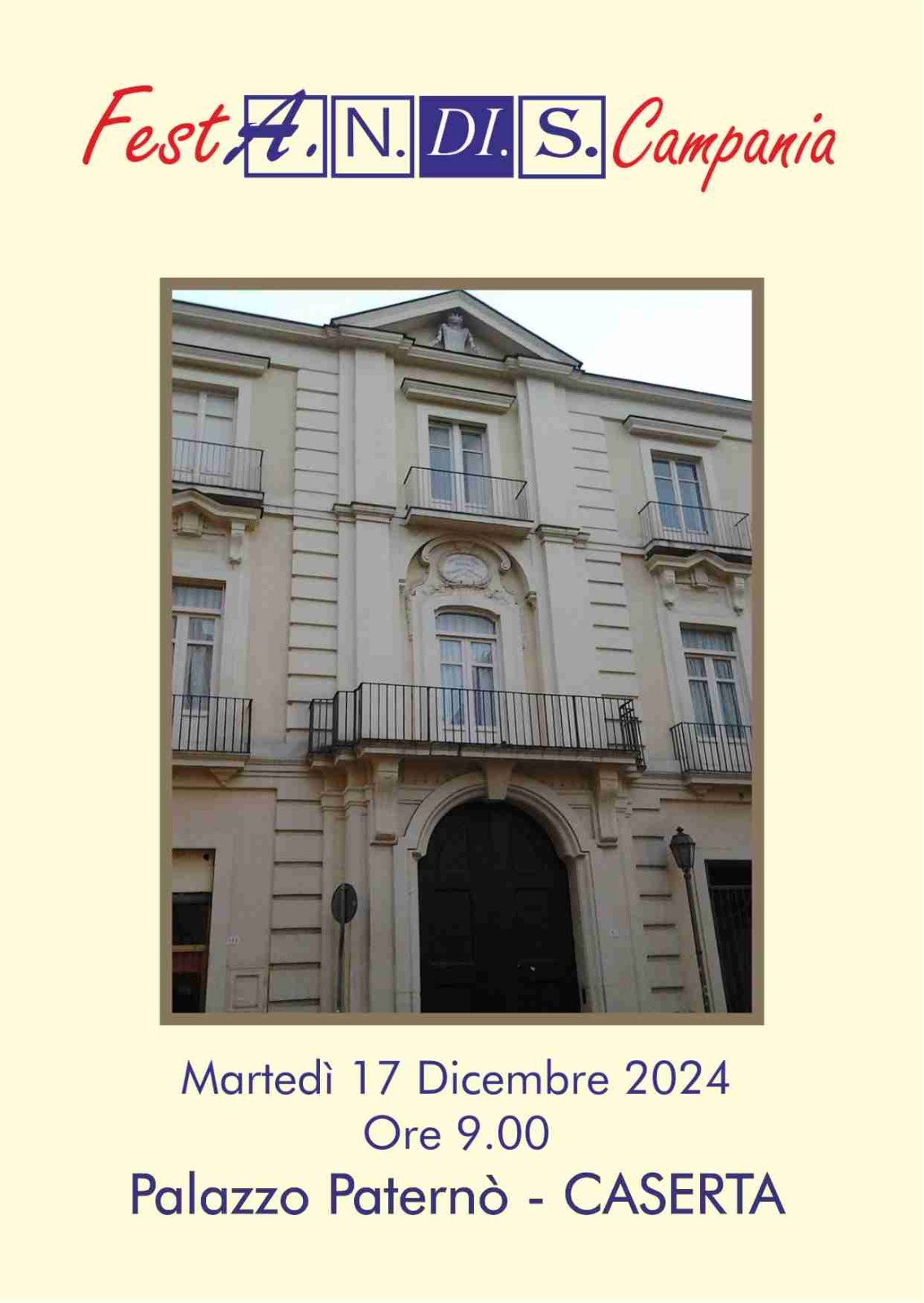 FestANDIS Campania - Caserta 17 dicembre 2024 - Palazzo Paternò 